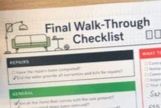 Final walk through checklist