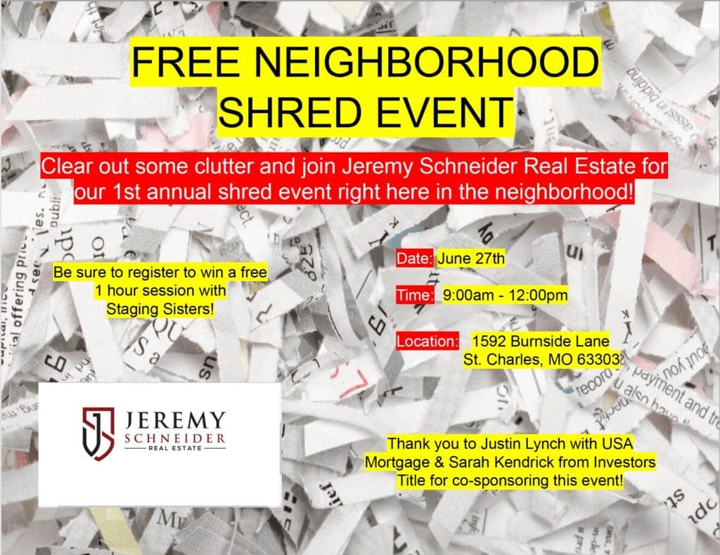 St. Charles Neighborhood Shred Event Investors Title Company St. Louis